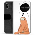 iPhone X / iPhone XS Premium Flip Cover med Pung - Slow Down