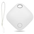 itag03 Bluetooth Finder Anti-Loss Locator til Apple-enhed Bærbar mini-tracker med rem - hvid