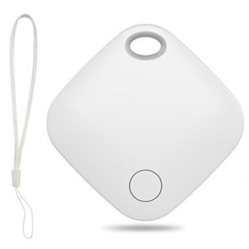 itag03 Bluetooth Finder Anti-Loss Locator til Apple-enhed Bærbar mini-tracker med rem - hvid