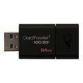 Kingston DataTraveler 100 G3 64GB USB 3.0 - Sort