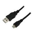 LogiLink CU0059 USB 2.0 til Micro-USB Kabel - 3m - Sort