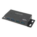 LogiLink UA0149 4-Port USB 3.0 Hub - Sort