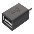 Logitech USB-C adapter Grå - Black