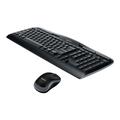 Logitech Wireless Desktop MK330 Tastatur og Mus Sæt - Sort