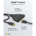 Goobay HDMI 1.4 Skiftekonsol 3 til 1 - Sort 