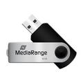 MediaRange USB 2.0 Flashdrev med Drejelig Stick - 16GB