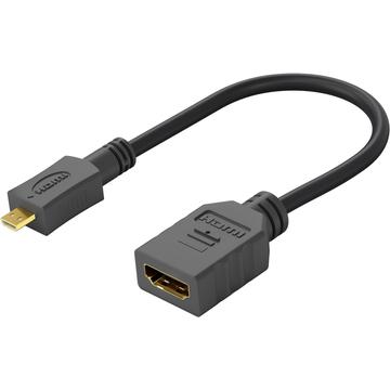 Goobay HDMI 1.4 / Micro HDMI Adapter Kabel - Sort