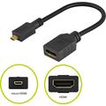 Goobay HDMI 1.4 / Micro HDMI Adapter Kabel - Sort