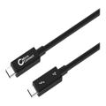 MicroConnect USB 3.1 / Thunderbolt 4 USB Type-C kabel 1m Sort