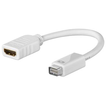Goobay Mini DVI / HDMI Adapter Kabel - Hvid