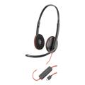 Poly Plantronics Blackwire C3220 Kabling Headset - Sort