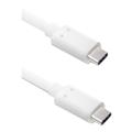 Qoltec USB 3.1 USB Type-C kabel - 1m - Hvid