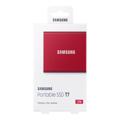 Samsung Portable SSD T7 SSD MU-PC2T0R 2TB USB 3.2 Gen 2 - Rød