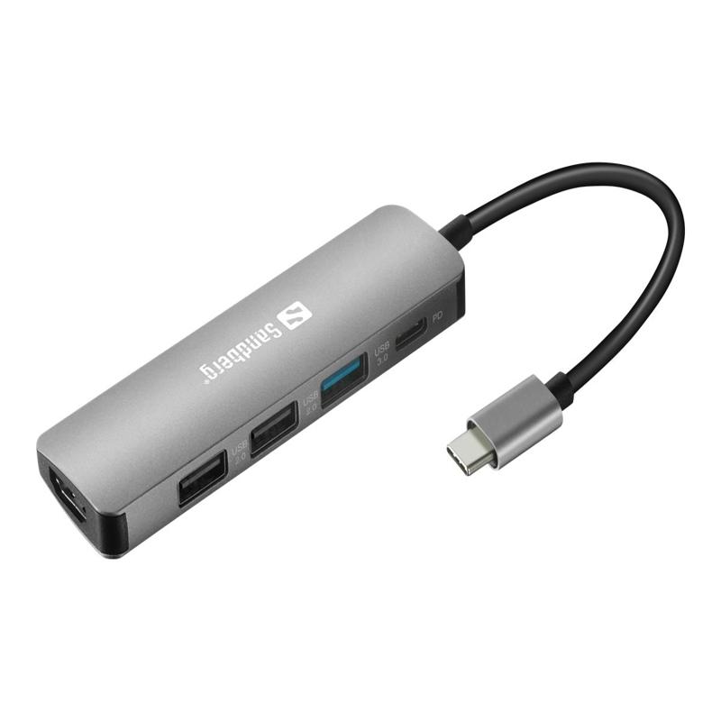 USB-C HDMI 3xUSB PD 100W