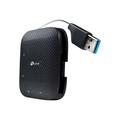 TP-Link UH400 USB 3.0 4-Port Bærbar Hub - Sort