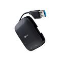 TP-Link UH400 USB 3.0 4-Port Bærbar Hub - Sort