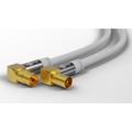 Goobay Vinklet Antenne Kabel - 135dB - 2m - Hvid