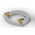Goobay Vinklet Antenne Kabel - 135dB - 2m - Hvid