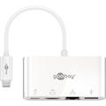 Goobay USB-C til HDMI / USB 3.0 Ethernet & USB-C PD Adapter Kabel - Hvid