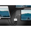 Goobay USB-C til HDMI/VGA Adapter - Hvid