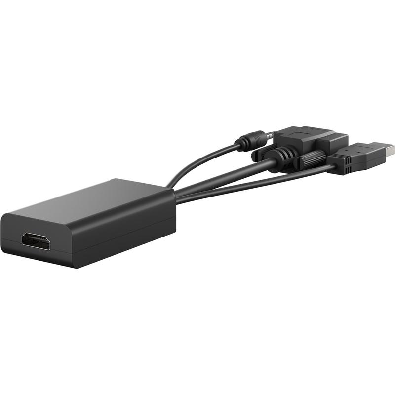 1080p Full HD Adaptateur VGA Vers HDMI Avec Audio - Convertisseur 1080p Pour PC, TV, Projecteur | Alimentation USB Adaptateur Hdmi Vga