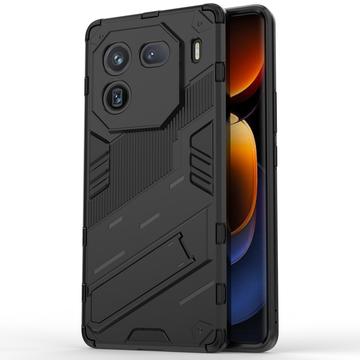 vivo iQOO 12 Pro Armor Series Hybrid Cover med Stativ - Sort