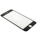 4D Full Size iPhone 6/6S Hærdet glas skærmbeskyttelse - Sort