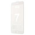 4D Full Size iPhone 7 Plus Panserglas skærmbeskyttelse - Hvid