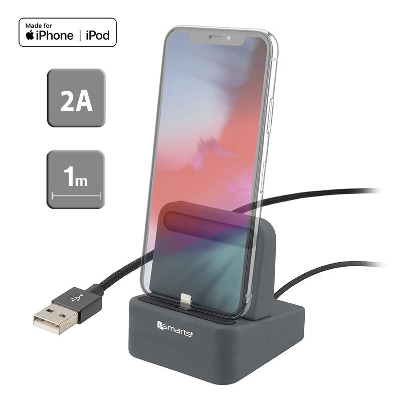 4smarts uDock 2i1 Lightning Docking Station iPhone XS Max/XS/XR