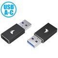 Angelbird USB 3.1 Type-A / Type-C Adapter - Sort