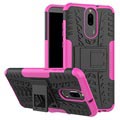 Huawei Mate 10 Lite Anti-Slip Hybrid Cover - Pink / Sort