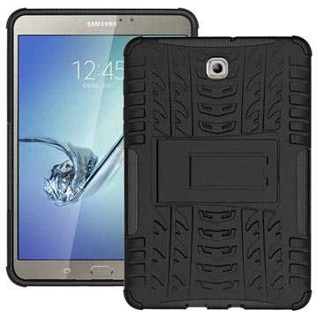 Samsung Galaxy Tab S2 8.0 T710, T715 Anti-Slip Hybrid Cover - Sort