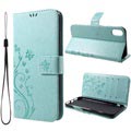 Butterfly Series iPhone XR Flip Cover med Pung - Cyan