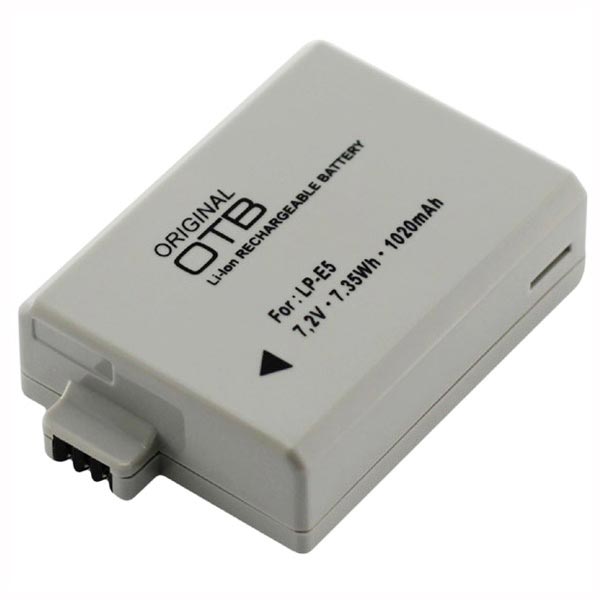Canon LPE5 Batteri EOS 1000D, EOS 500D, EOS 450D 1020mAh