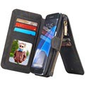 Samsung Galaxy S7 Edge Caseme Multifunktionel Pung Cover - Sort