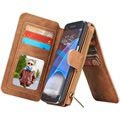 Samsung Galaxy S7 Edge Caseme Multifunktionel Pung Cover - Brun