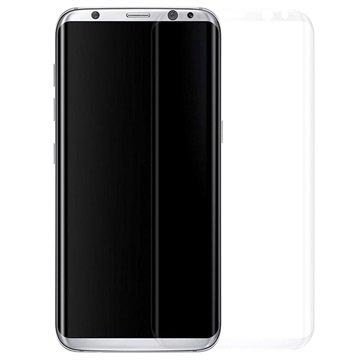 Full Coverage Samsung Galaxy S8 Hærdet glas skærmbeskyttelse - Gennemsigtig