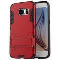 Samsung Galaxy S7 Hybrid Aftagelig Stander Cover - Rød