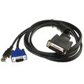 Han DVI M1-DA til VGA/USB Adapter Kabel - 1,8m - Sort