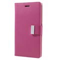 iPhone 7 Plus / iPhone 8 Plus Mercury Goospery Rich Diary Pung - Hot Pink