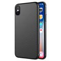 Nillkin Synthetic Karbonfiber iPhone X Cover - Sort