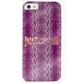 iPhone 5 / 5S / SE Puro Just Cavalli Shiny Python Hårdt Cover - Pink