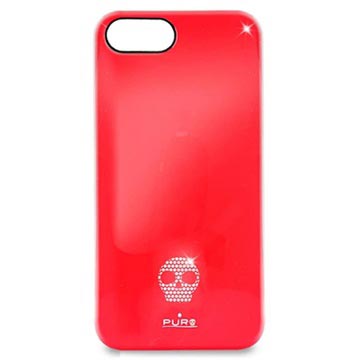 iPhone 5 / 5S / SE Puro Skull Click-On Cover - Rød