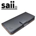 Saii Samsung Galaxy S8 Flip Cover med Kortholder - Sort