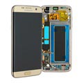 Samsung Galaxy S7 Edge Skærm & Frontcover GH97-18533C - Guld