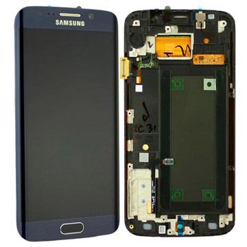 Samsung Galaxy S6 Edge Skærm & Frontcover - Sort