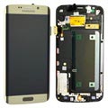 Samsung Galaxy S6 Edge Skærm & Frontcover GH97-17162C - Guld
