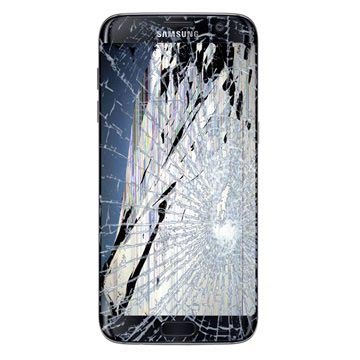 Samsung Galaxy S7 Edge Skærm Reparation - LCD/Touchskærm (GH97-18533A) - Sort