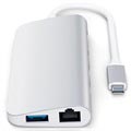 Satechi Aluminium USB-C Multimedia Adapter - Sølv