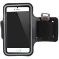 iPhone 6/iPhone 6S Sport Gym armbånd med gennemsigtig taske - Sort